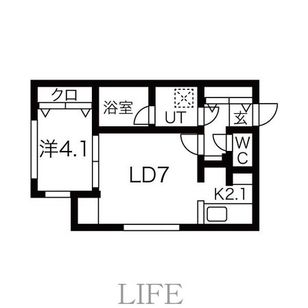 Angelic garden新札幌の物件間取画像